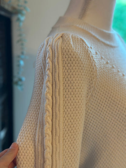 Pull torsadé ivoire T.36