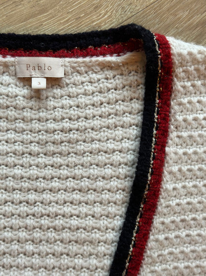 Cardigan en maille laine et alpaga T.40