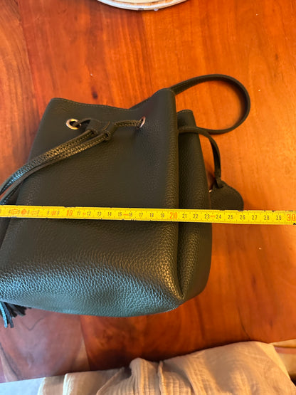 Sac seau uni vert