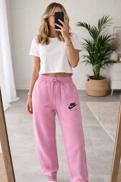 Jogging rose Nike Air logo noir T.36