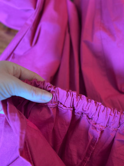 Combinaison pantalon dos nu rose Nina coton T.36/38