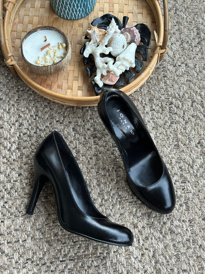 Escarpins cuir noir P.36