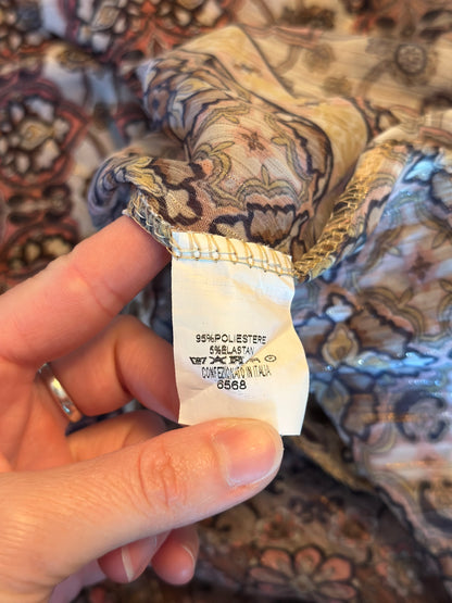 Blouse bohème imprimé patchwork Made in Italy T.U (38 au 42)