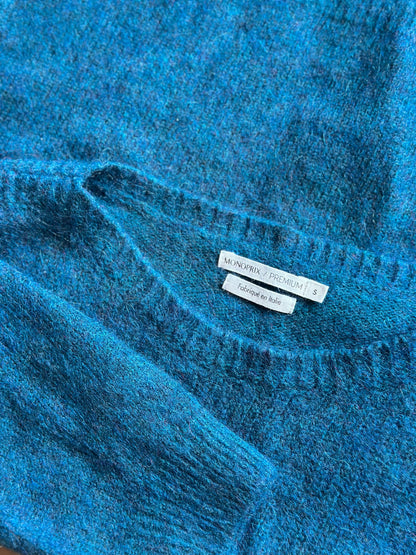 Pull maille duveteuse alpaga & cachemire T.36