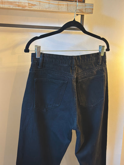 Jean noir jambes larges T.38