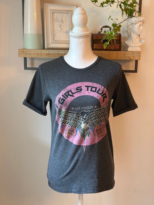 T-shirt gris imprimé “Girls Tour” T.34