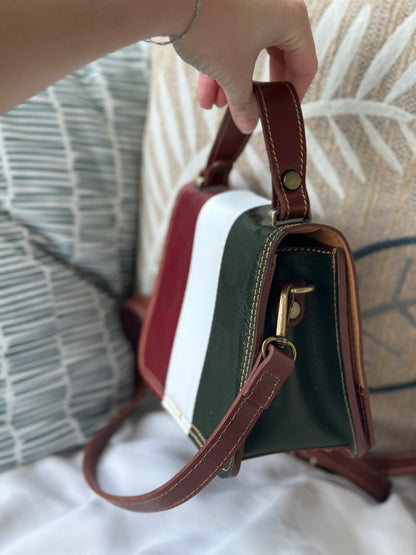 Sac à main cuir Italie noir – bandoulière ajustable neuf