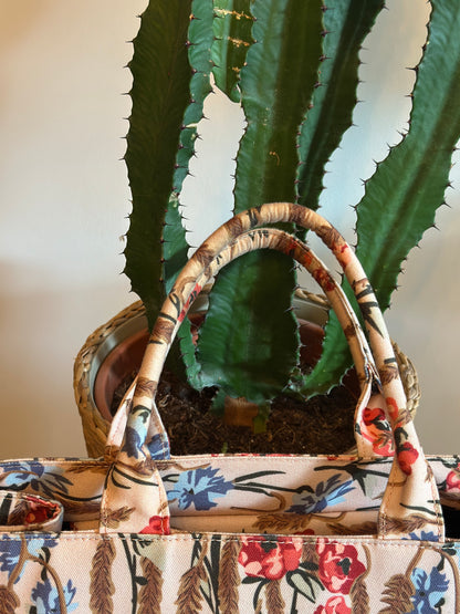 Grand sac cabas à fleurs
