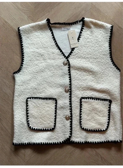 Gilet sans manches bouclette T.U - neuf