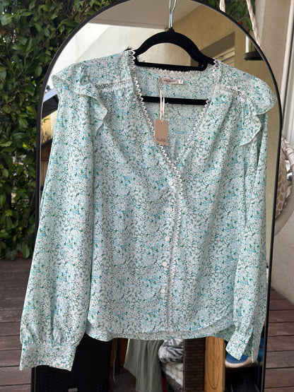 Blouse fleurie Neuve T.36/38