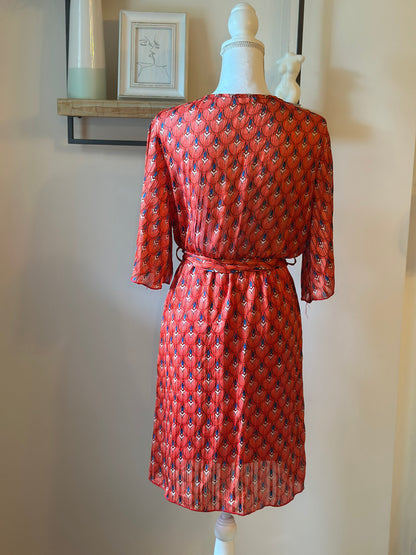 Robe midi imprimé graphique T.36/38