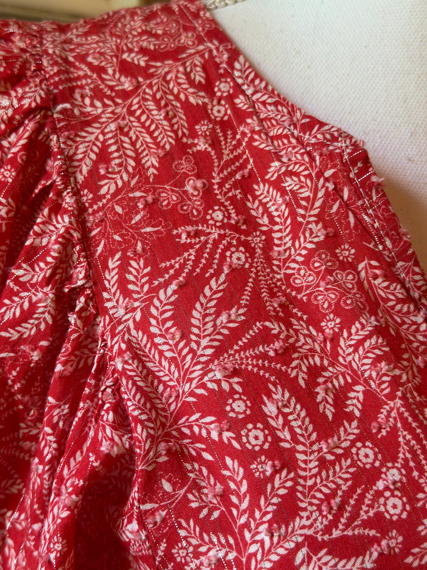 Robe bohème imprimée en coton T.36/38
