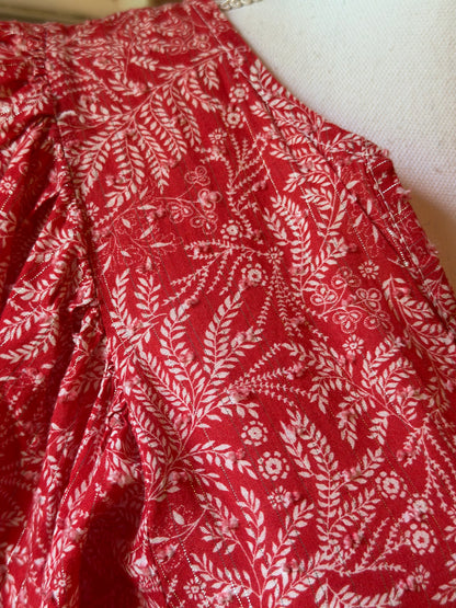 Robe bohème imprimée en coton T.36/38