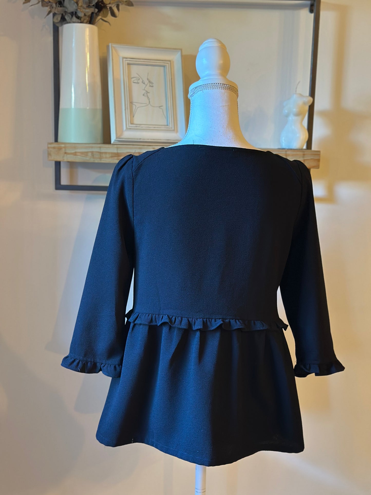 Blouse portefeuille vintage motif cachemire 100% soie T.38