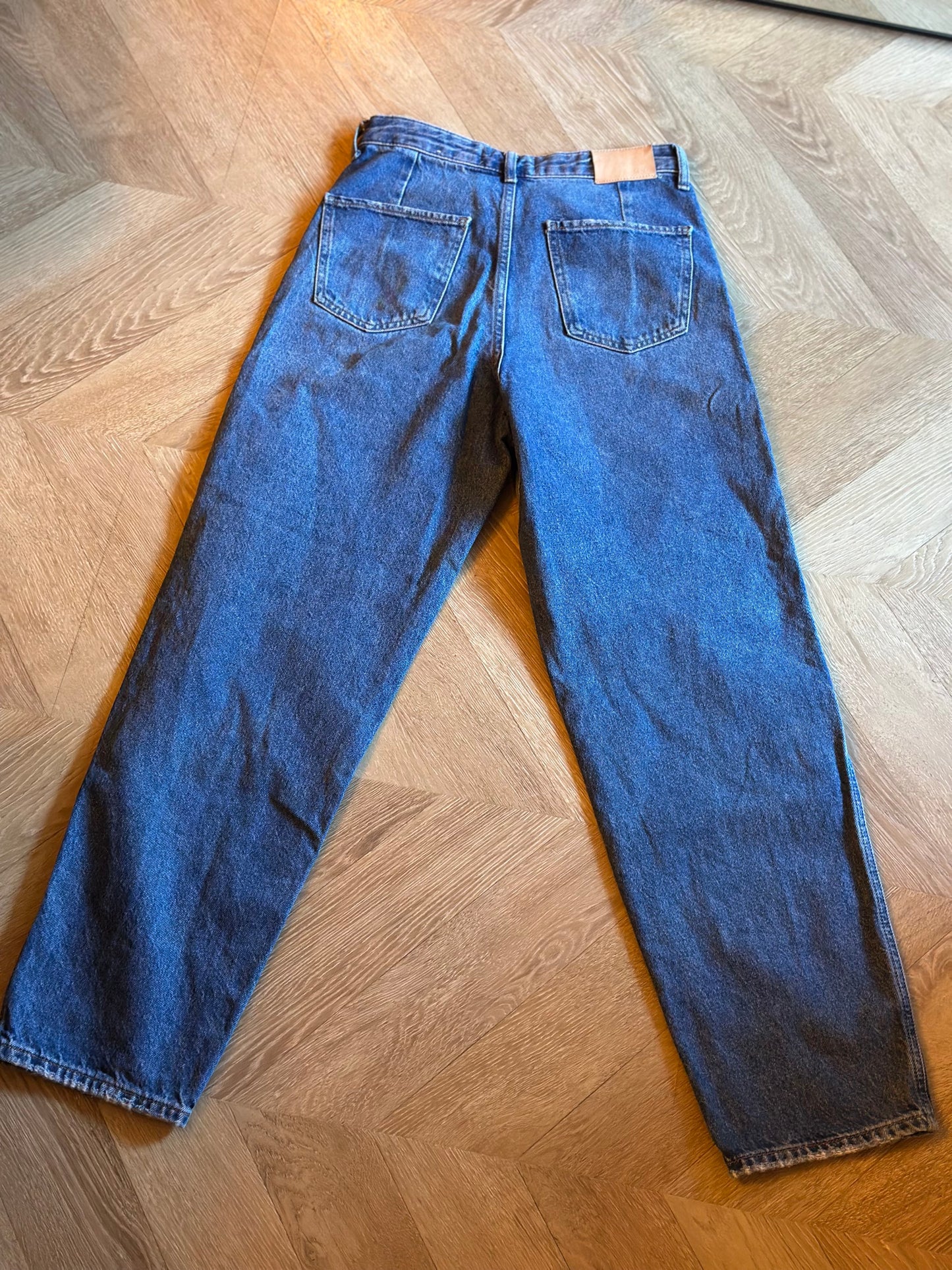 Jean droit uni Denim 100 % coton T.36