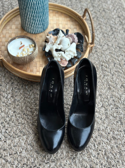 Escarpins cuir noir P.36