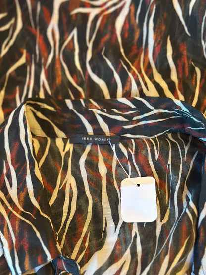 Chemise fluide imprimé zébré IKKS taille 42 comme neuve