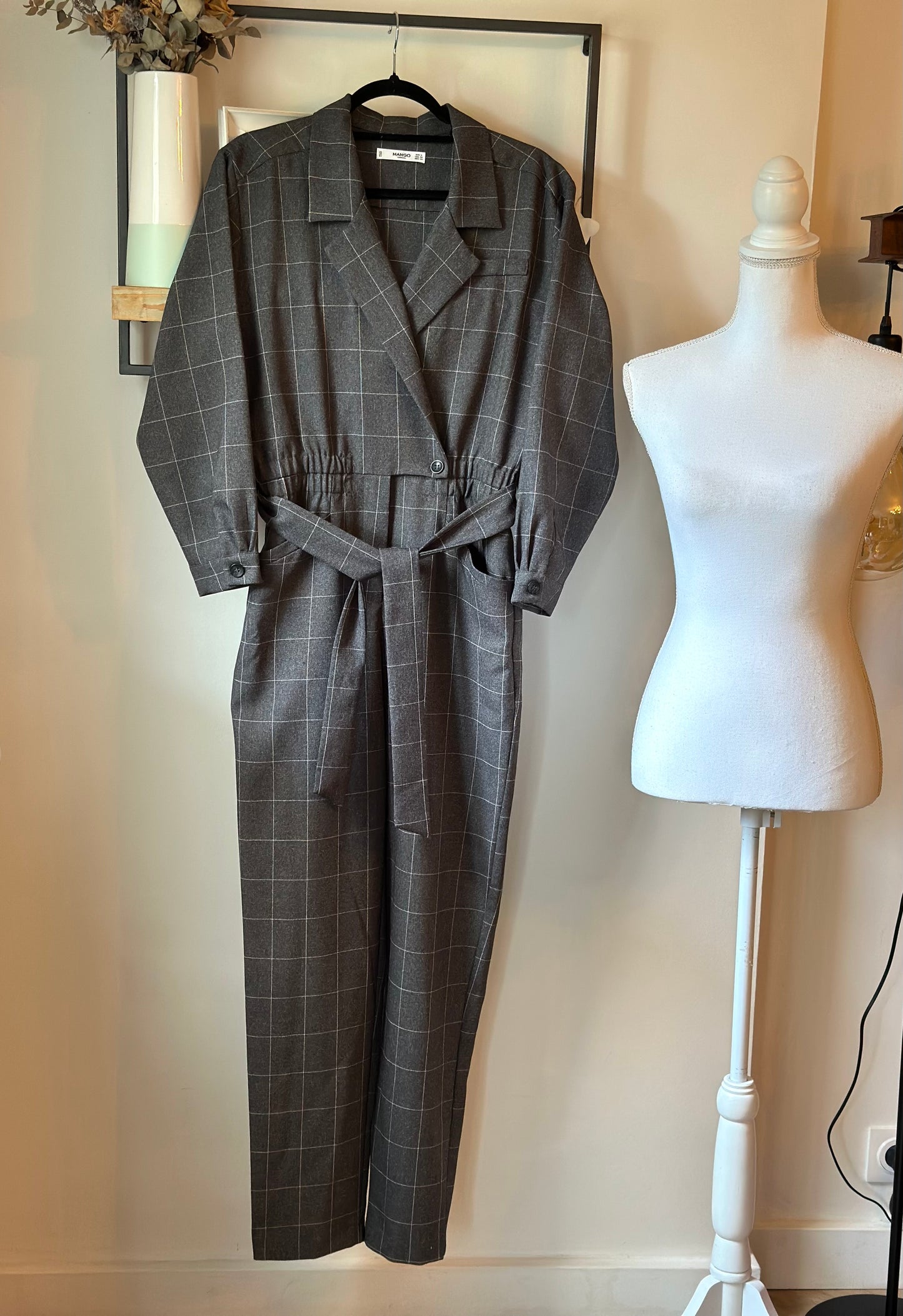 Combinaison pantalon à carreaux T.36