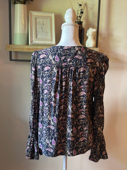 Blouse imprimé cachemire T.38