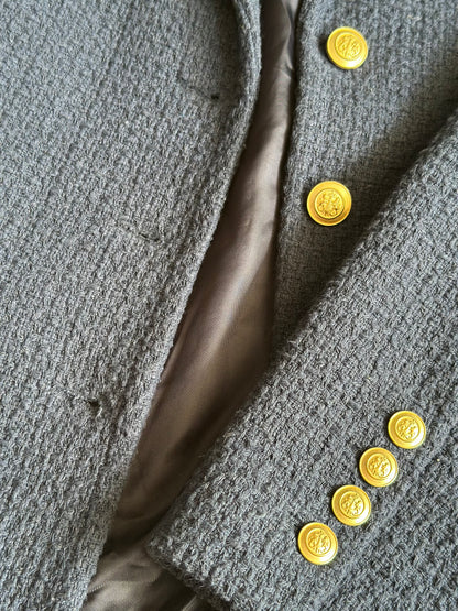 Blazer texturé marine Gérard Darel coton T.38