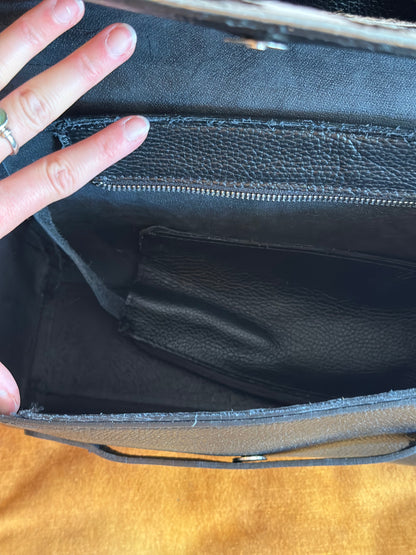 Sac bandoulière en cuir zèbre – Made in Italy