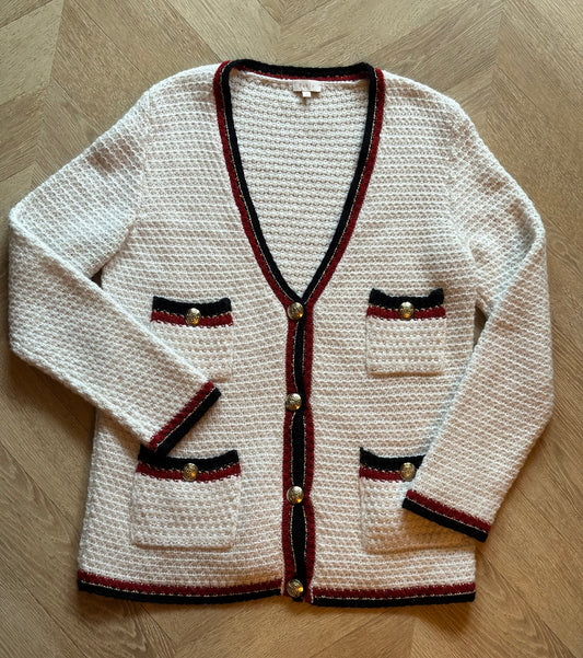 Cardigan en maille laine et alpaga T.40