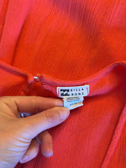 Robe midi modèle Jet corail tropical T.36
