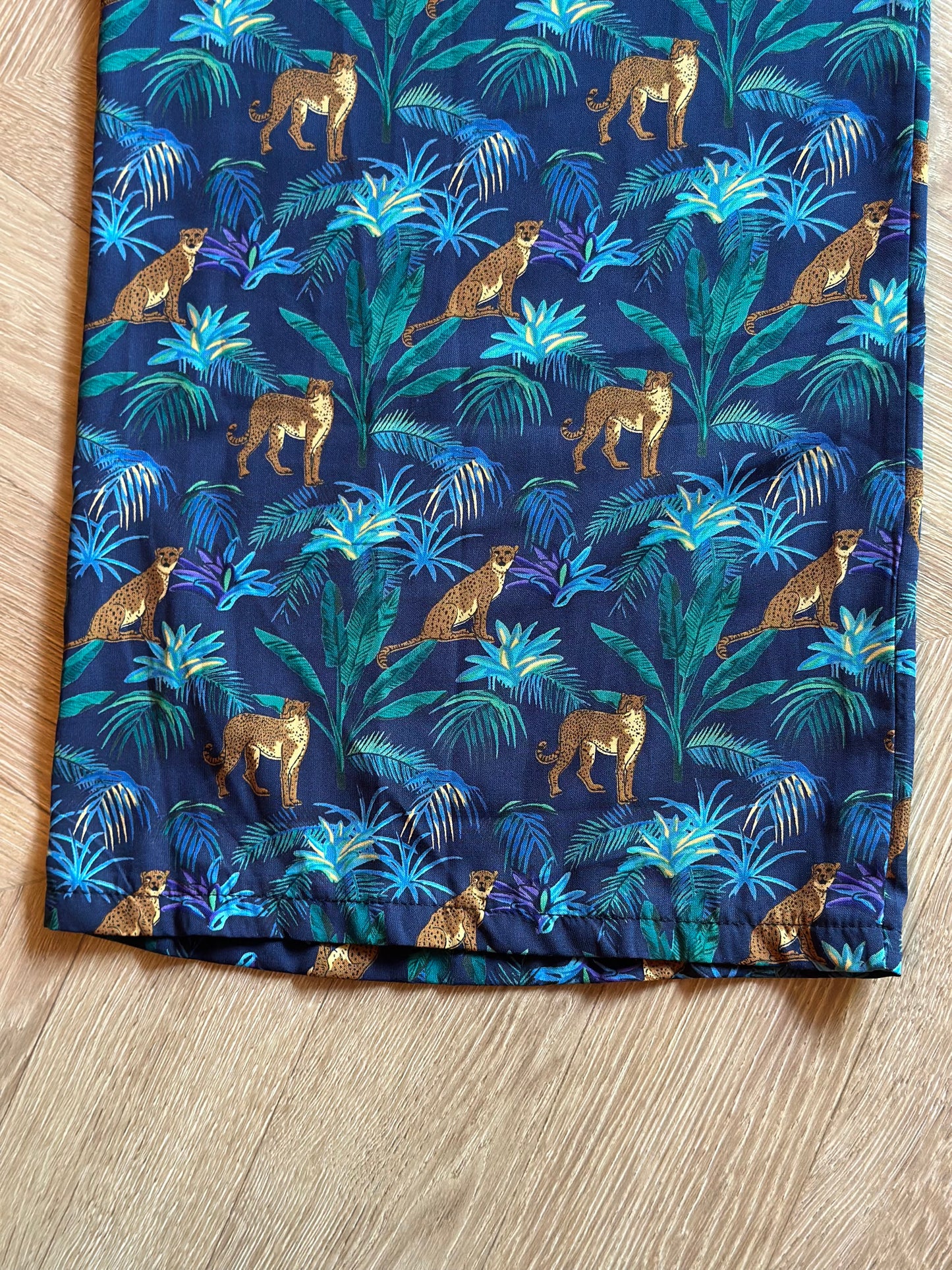 Pantalon fluide large jungle léopard T.36