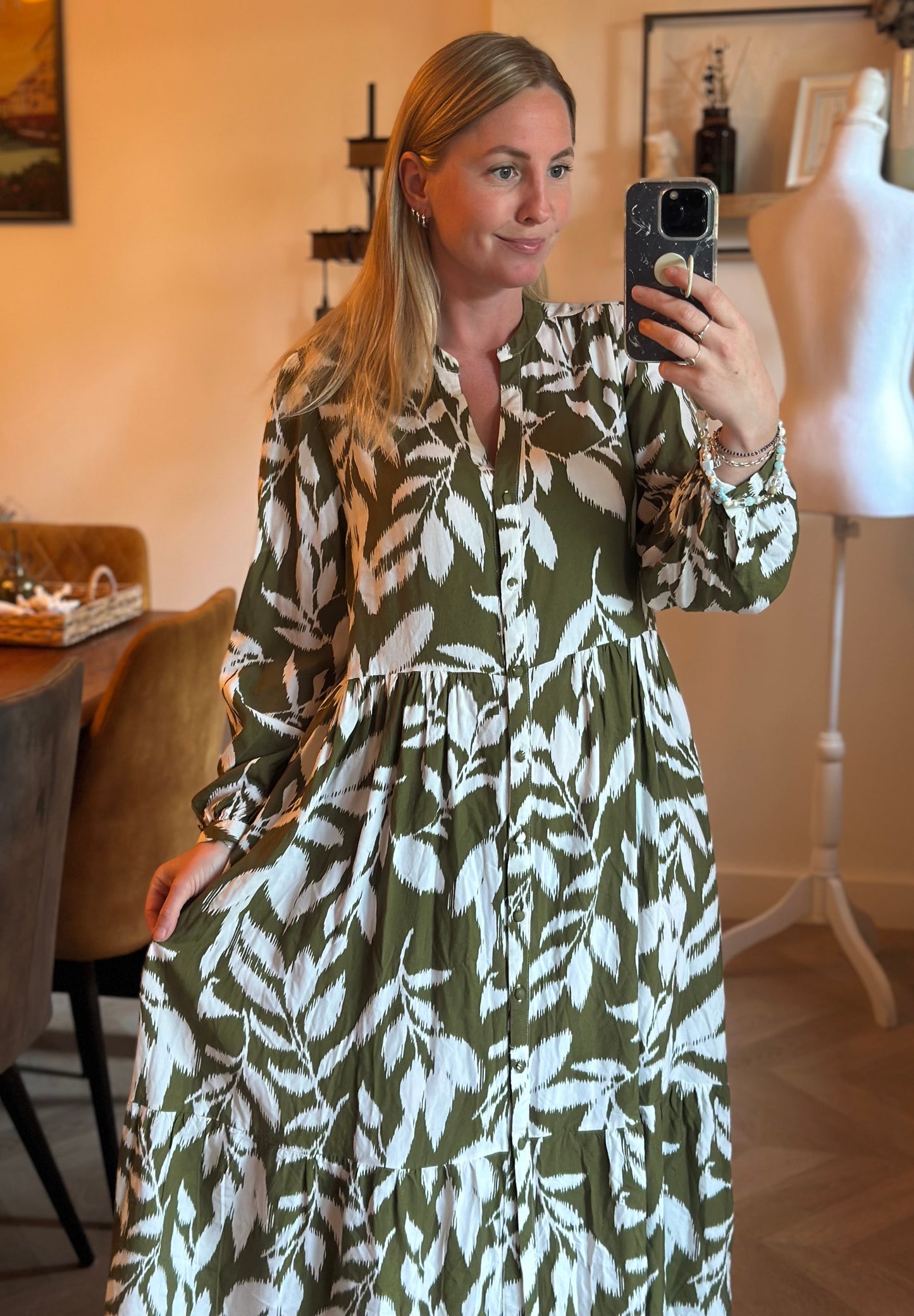 Robe longue motif cachemire modèle Riya T.38