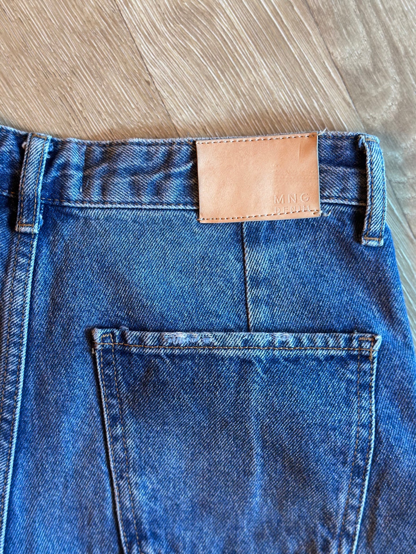 Jean droit uni Denim 100 % coton T.36