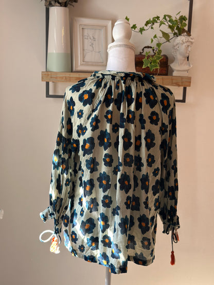 Blouse fluide imprimée fleurs T.38/40