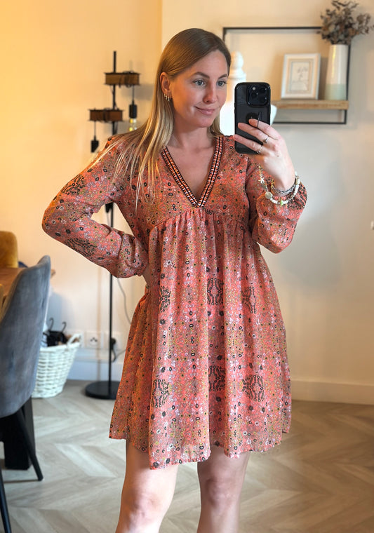 Robe fluide à fleurs T.34