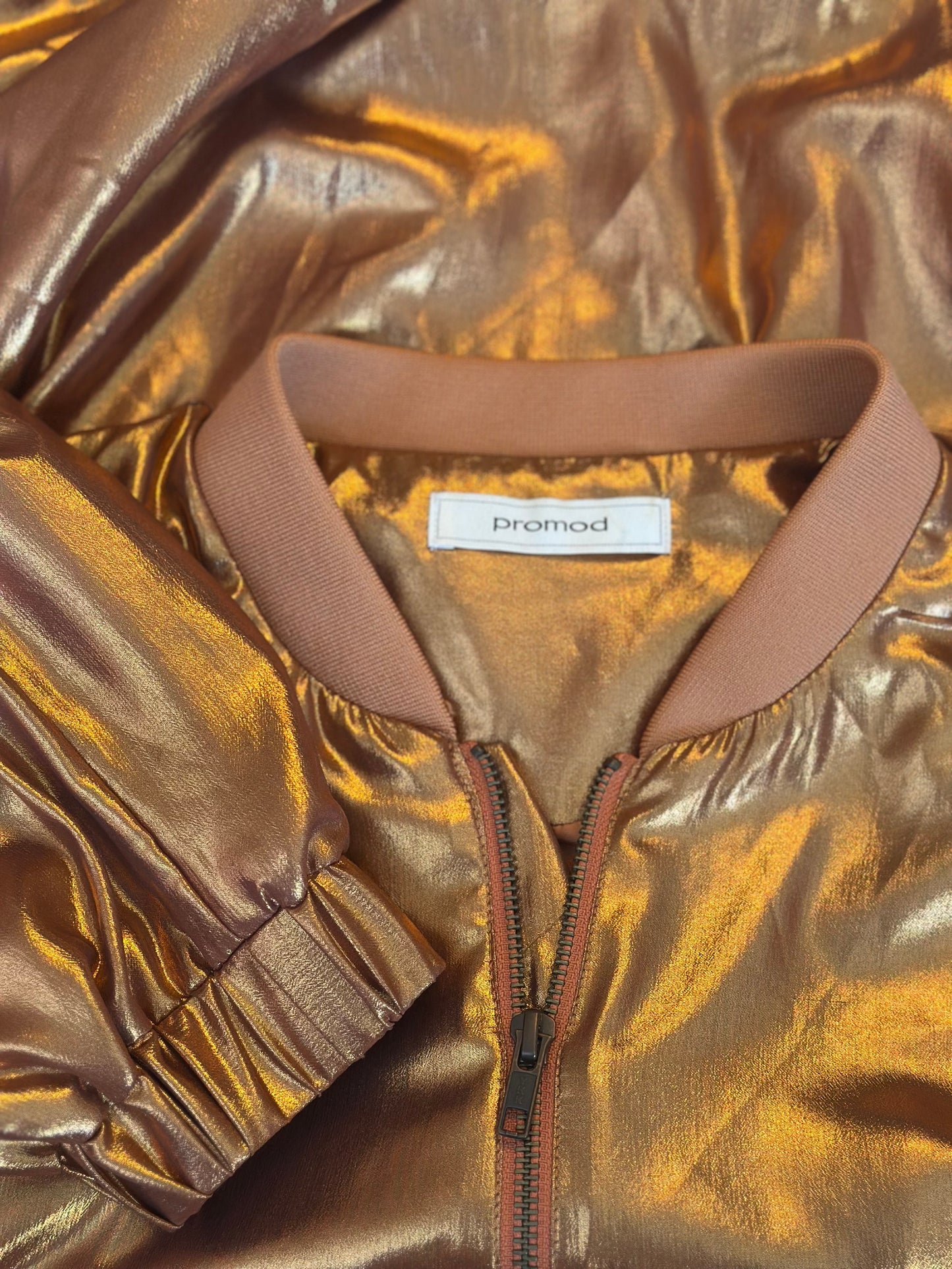 Veste bomber cuivre doré T.38