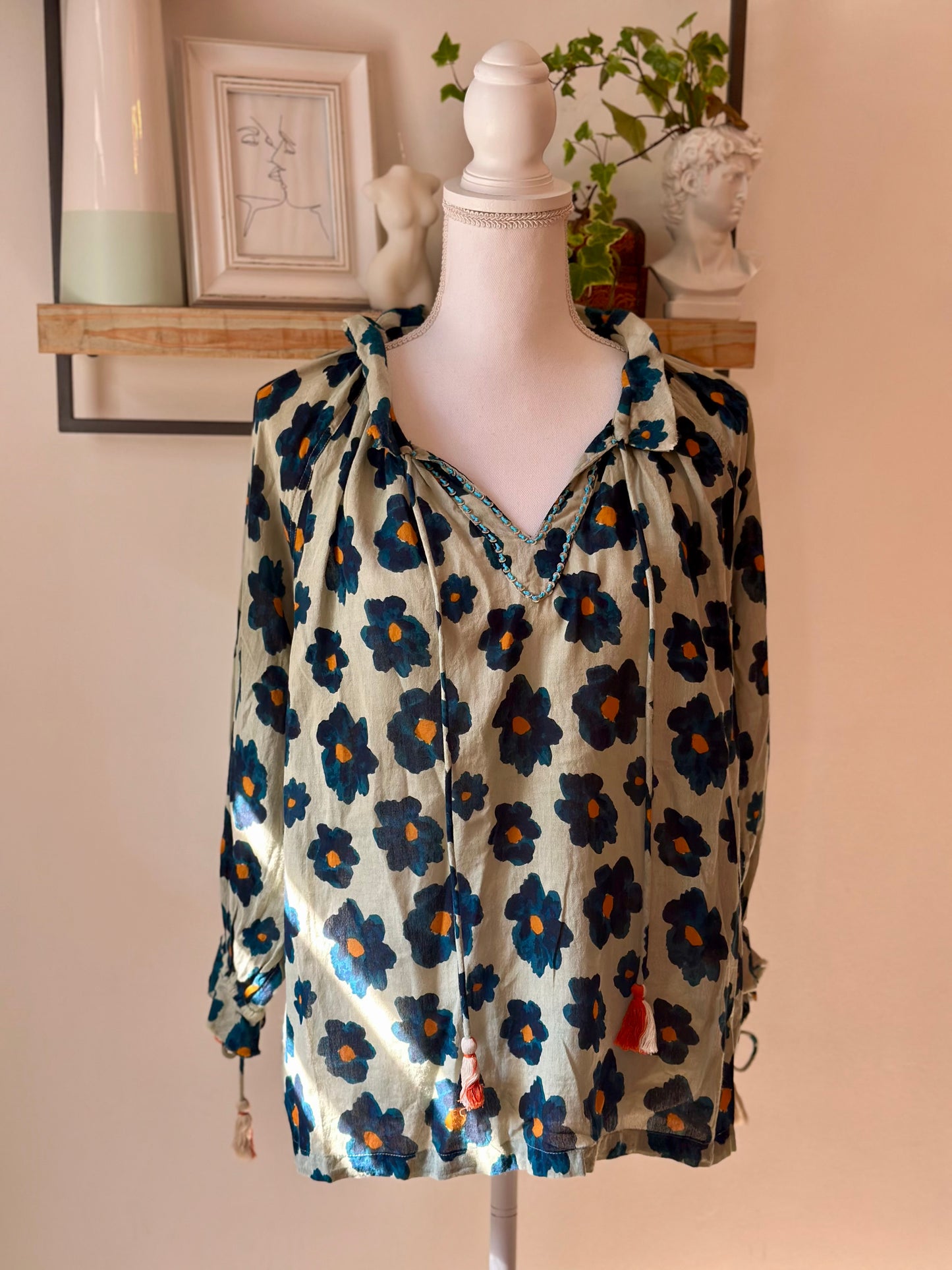 Blouse fluide imprimée fleurs T.38/40