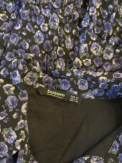 Robe fleurie bleue T.38