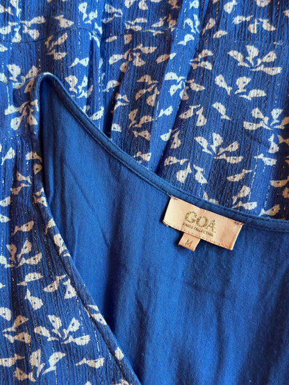 Robe fluide imprimé fleuri lurex T.38