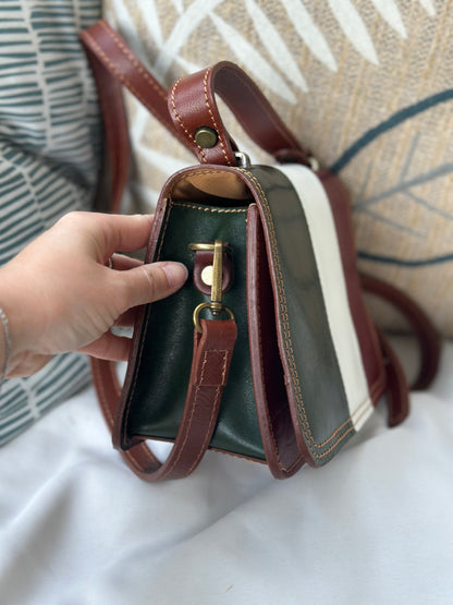 Sac à main cuir Italie noir – bandoulière ajustable neuf