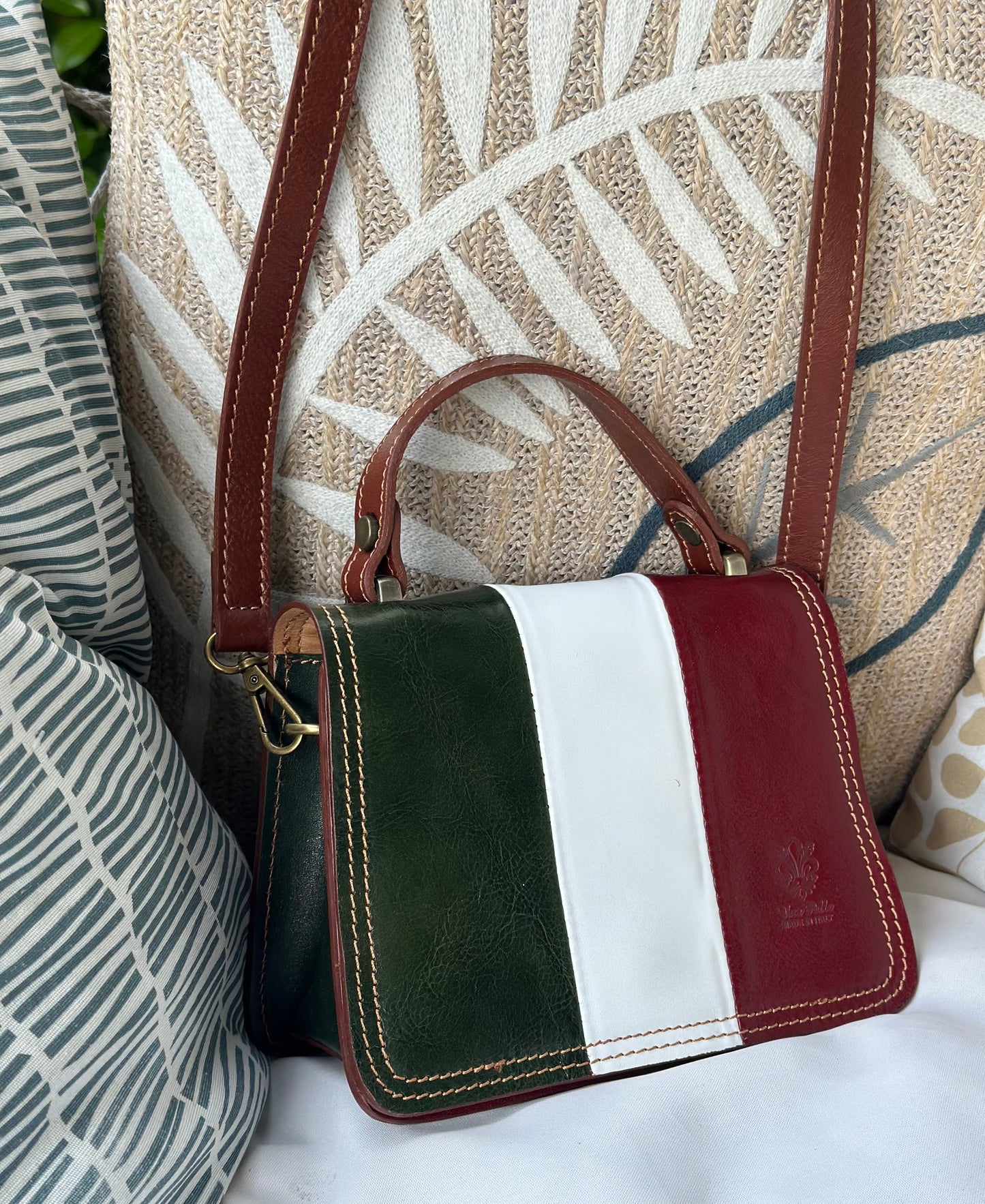 Sac à main cuir Italie noir – bandoulière ajustable neuf