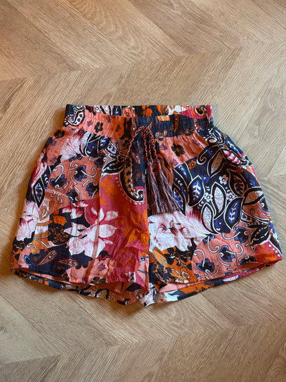 Ensemble chemise short imprimé patchwork bohème T.36/38