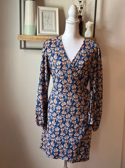 Robe portefeuille imprimé fleuri T.40