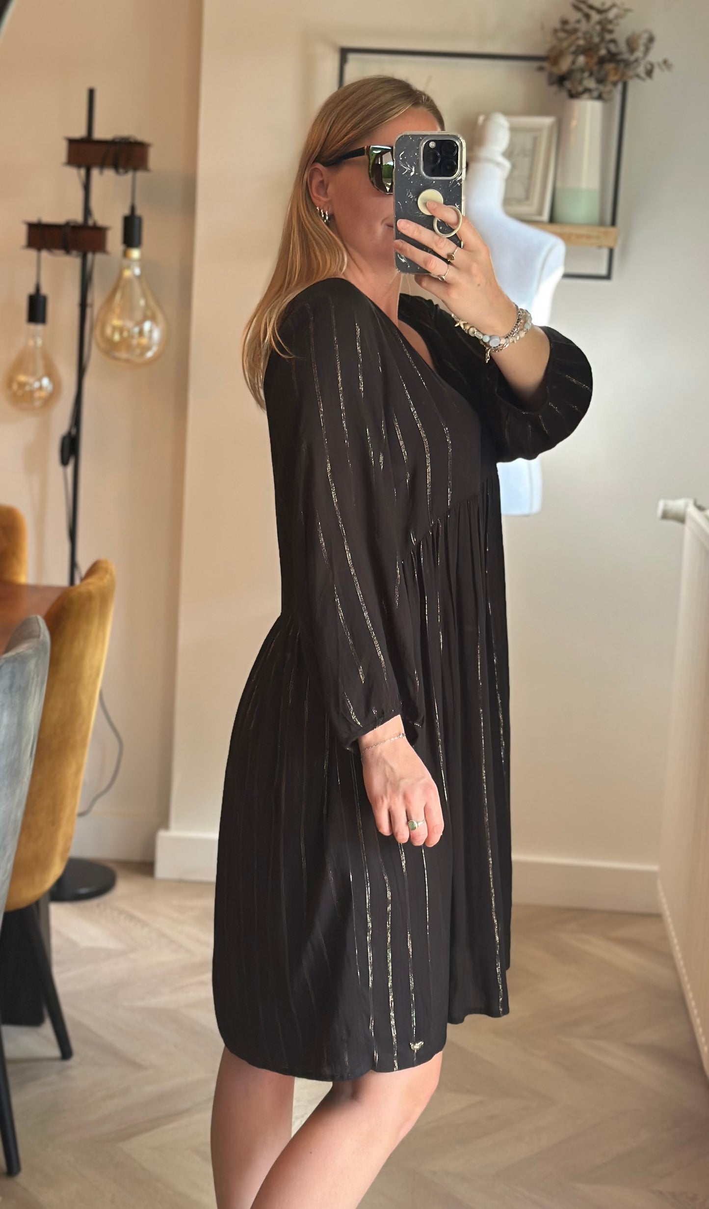 Robe fluide noire T.42