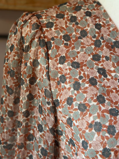 Robe fluide en toile de viscoce fleurie T.36
