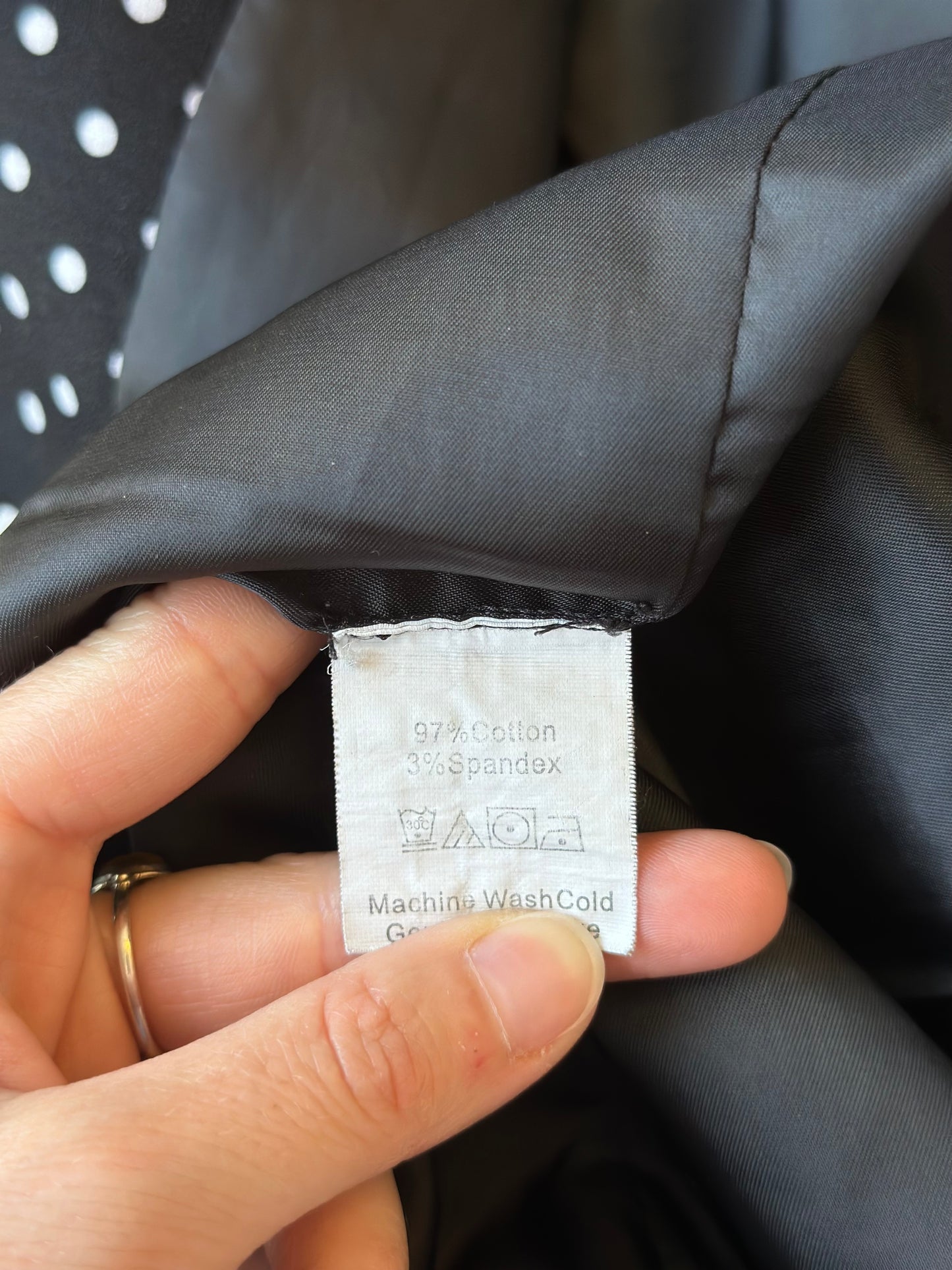 Blazer noir à pois blancs, T.34