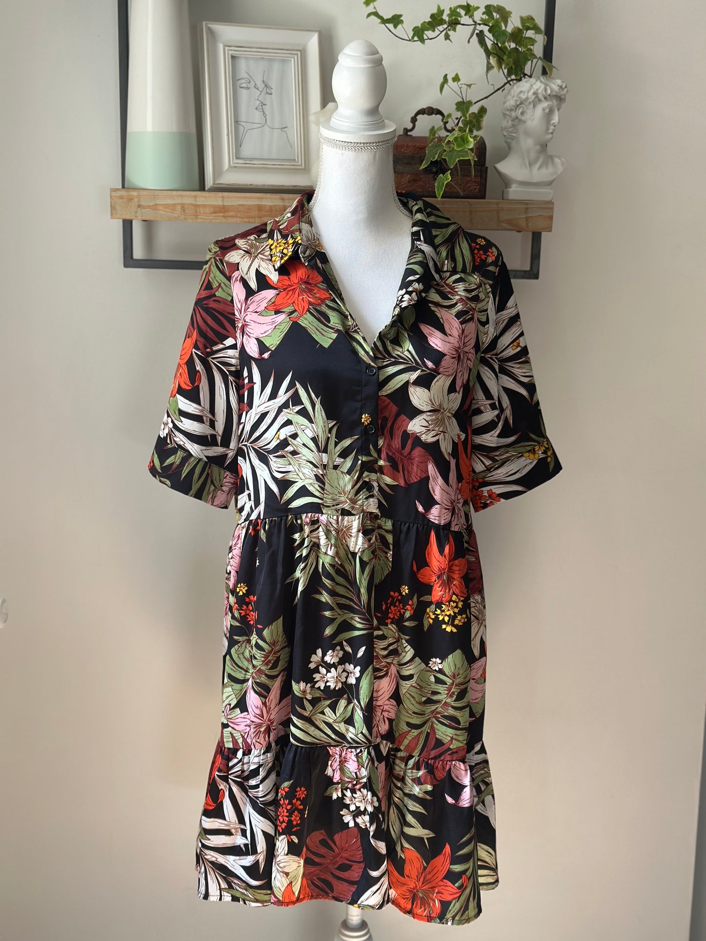 Robe fleurie fluide T.38