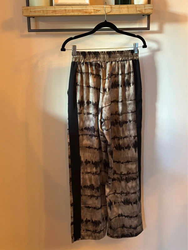 Pantalon fluide à jambes larges tie and dye T.36
