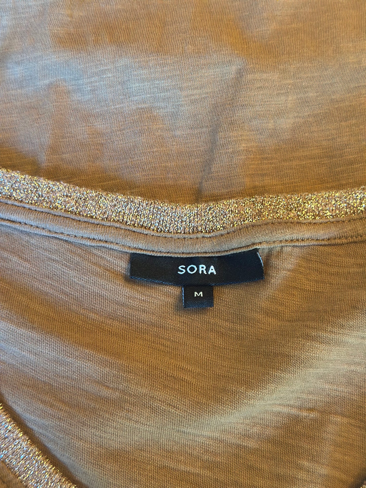 T-shirt Sora camel irisé – Taille M