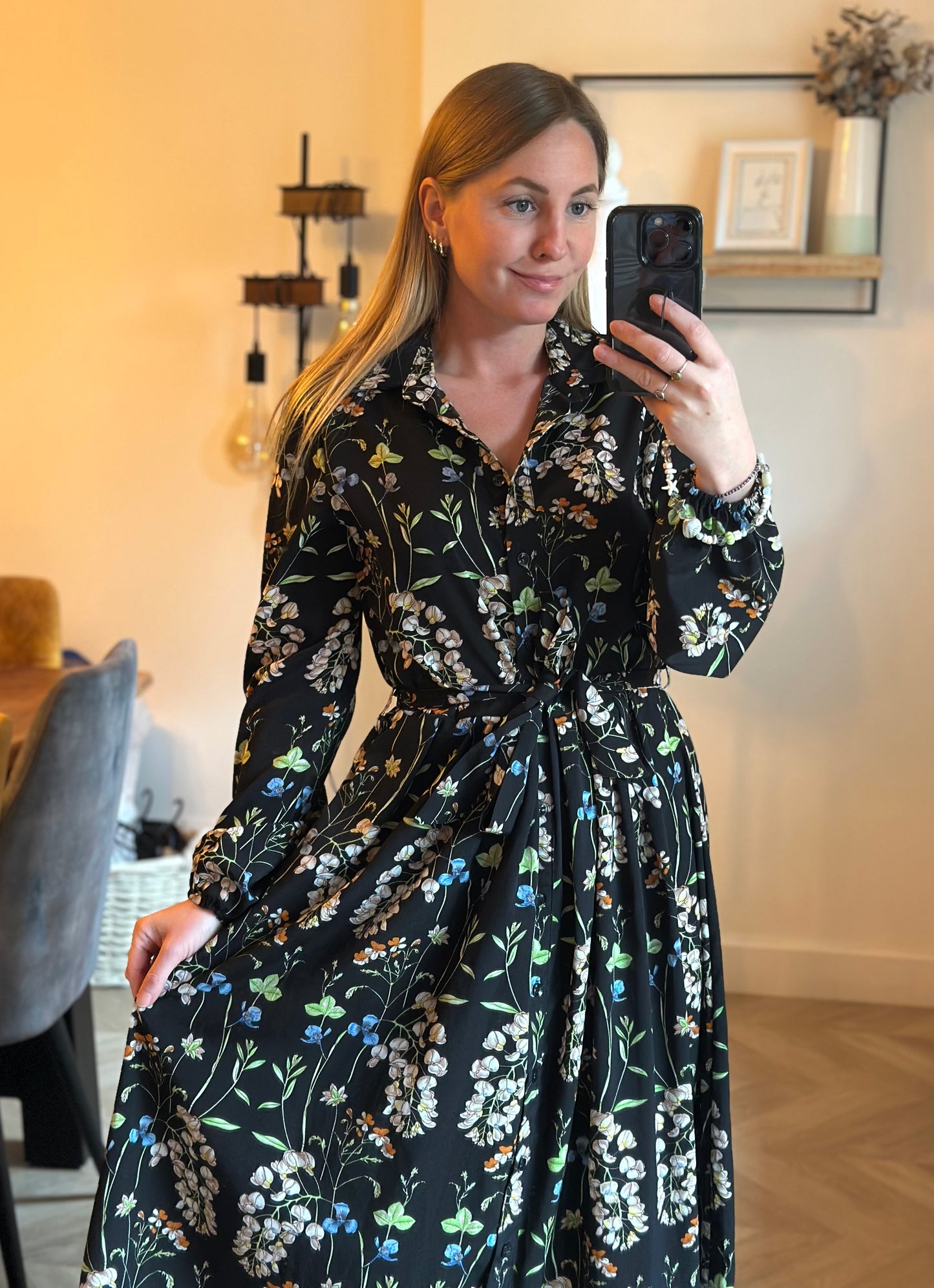 Robe longue fleurie T.38