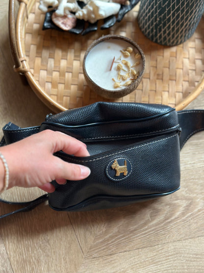 Banane vintage 90s’ noire vintage Chipie logo doré