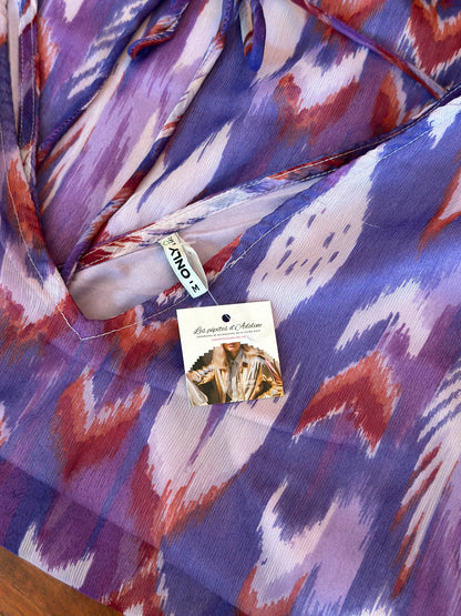 Blouse imprimé violet et lila T.36