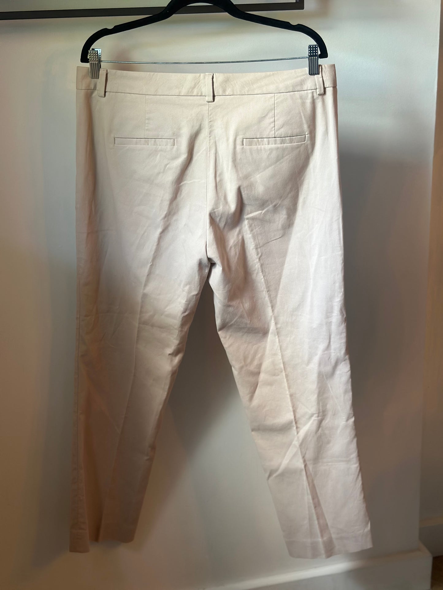 Pantalon beige droit coton T.44